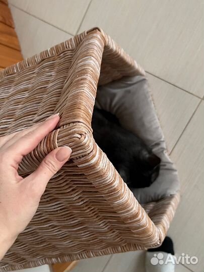 Домик для кошки собачки плетеный