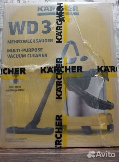 Новый пылесос Karcher WD 3 P S V - 17/4/20