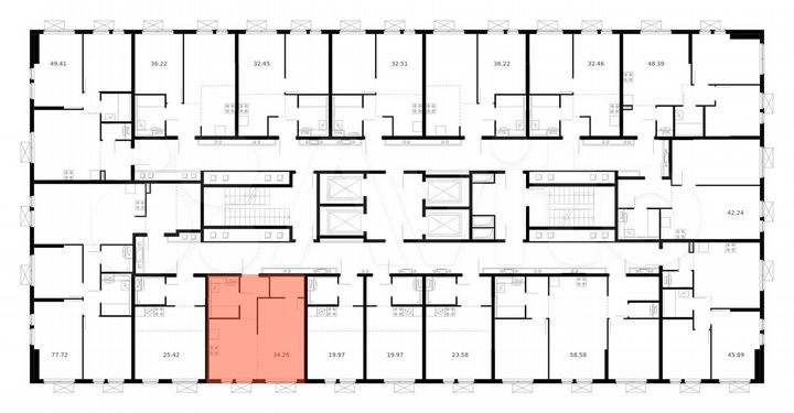 1-к. квартира, 34,3 м², 12/33 эт.