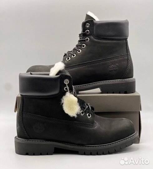 Теплые Timberland с мехом