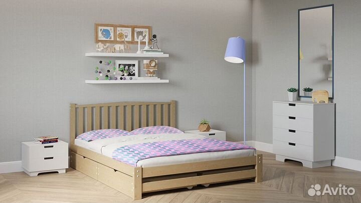Кровать берёза 2-спальная 