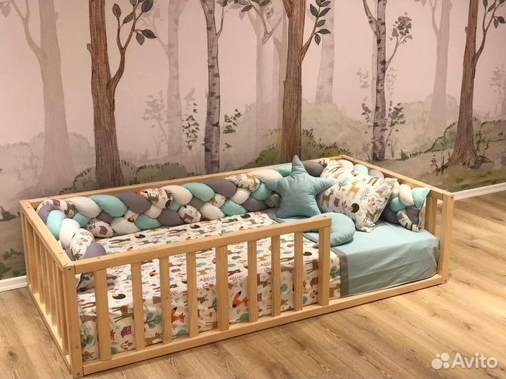 Детская кровать из бука от производителя