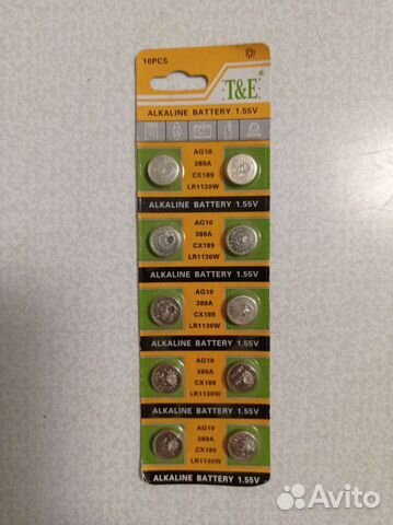 Батарейки Ag13/Ag10