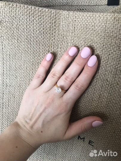 Кольцо серебряное с цирконием