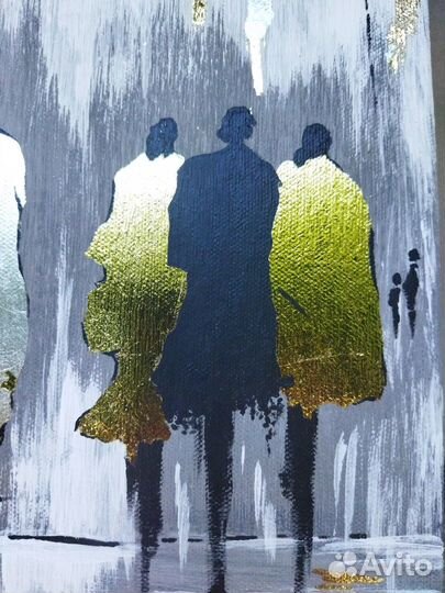 Интерьерная картина Золотые люди