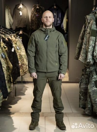 Костюм на флисе олива