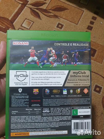 Диски на xbox one pes 2017