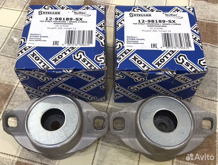 Опорные подшипники peugeot 308