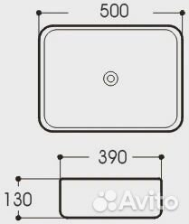 Раковина накладная Aquatek Вега AQ5515-00 на стол