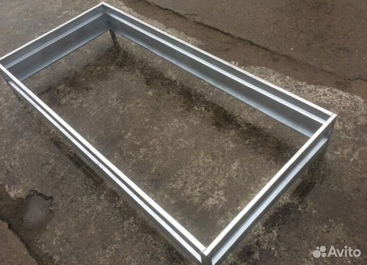 Грядка темно-красная 1м х 1м х 22см