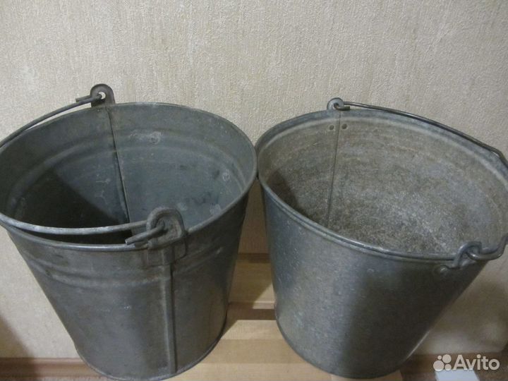 Продаются бак алюминиевый, и ведра,б/у,ссср