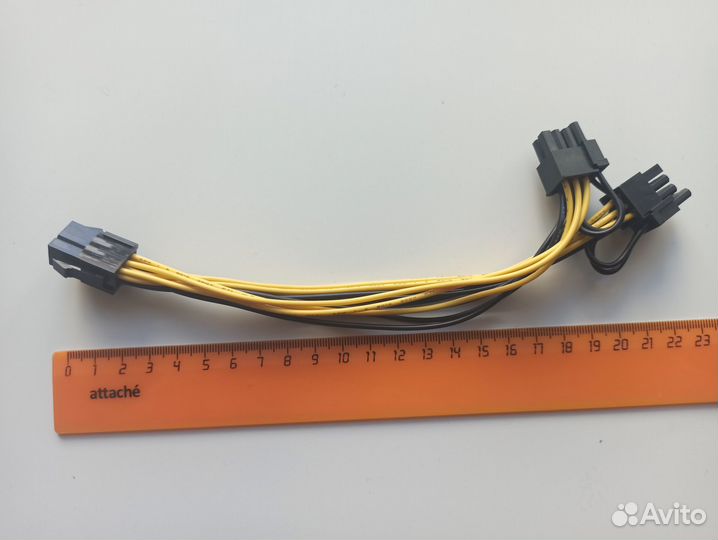 Переходник VGA c 6pin на 2*8pin, 8pin CPU на 2*8