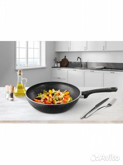 Сковорода-вок tefal Brut 28 см для индукции, 42206