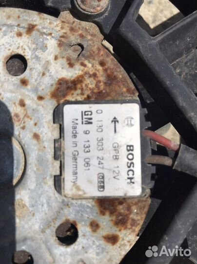 Вентилятор охлаждения opel zafira