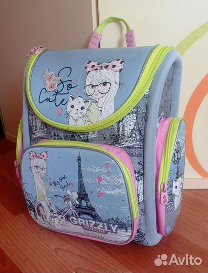 Рюкзак школьный для девочки Grizzly