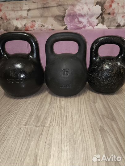 Гири 16 кг.16 кг.24 кг.)