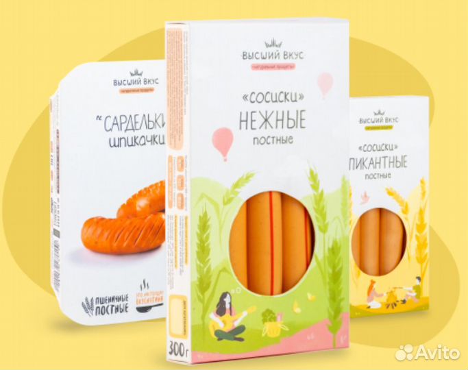 Пшеничные кoлбacы, сосиски, паштеты для поста