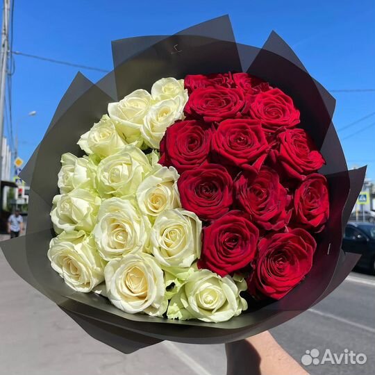 Розы Красные 101 51 35 25 Букет роз