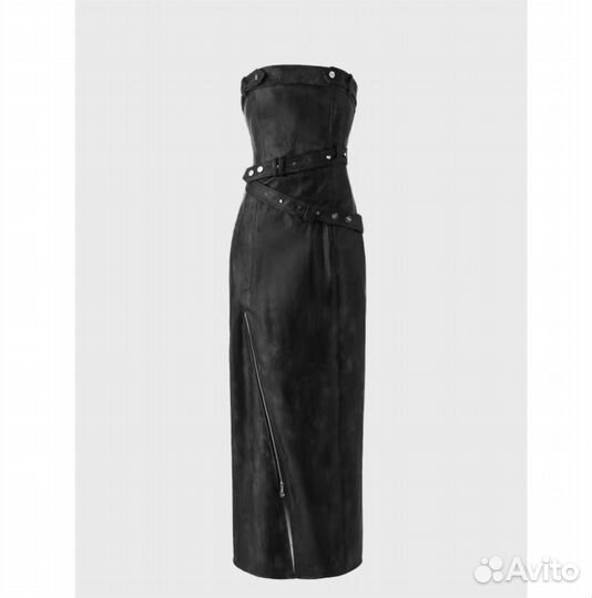 Кожаное платье