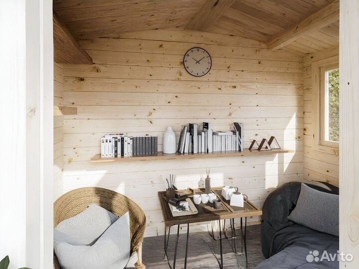 Дачный дом из бруса 4 м² 3х2 м