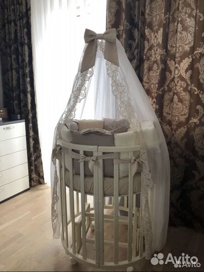 Набор подушек бортиков в детскую кроватку