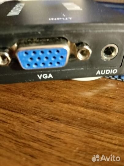 Переходник VGA hdmi + 3.5 jack aux аудио