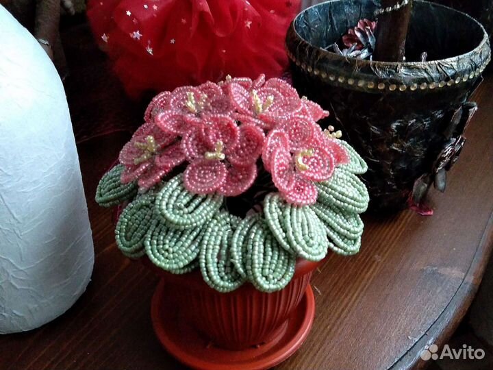 Березки,фиалки,маки,орхидеи из бисера