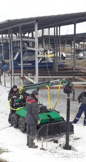 Металлические сваи с установкой