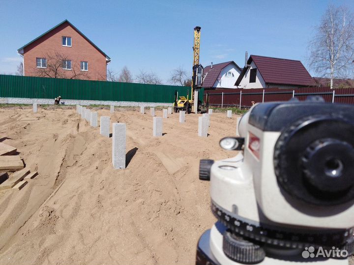 Железобетонные жб сваи / Фундамент за 1 день