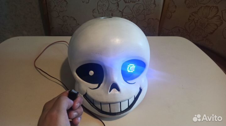 Косплей шлем скелет Санс из Undertale