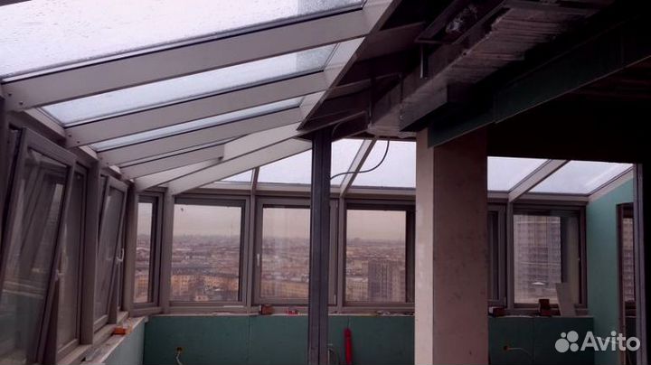 Стеклянная крыша, Остекление террас