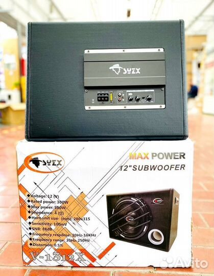 Активный сабвуфер syzx V-1310 300W 10-размер