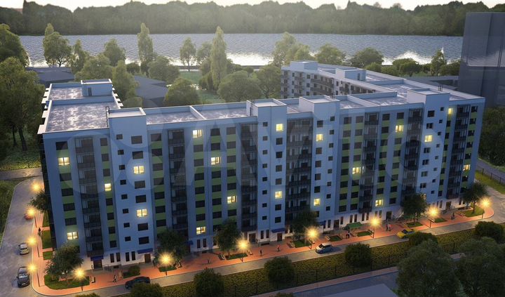 1-к. квартира, 58,7 м², 2/11 эт.