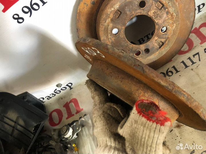 Задний тормозной диск Kia Rio 3 Solaris