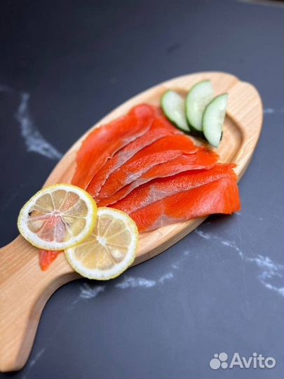 Нерка слабосоленая в нарезке без кости оптом