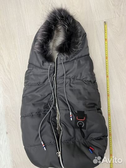 Зимний конверт в коляску на овчине