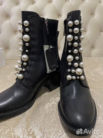 Ботинки Zara кожа