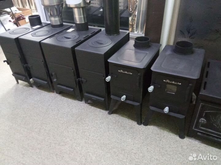 Печь Булерьян с подставкой и плитой для отопления