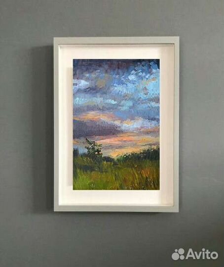 Картина маслом Рассказ о красоте неба