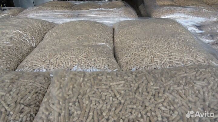 Топливные пеллеты (гранулы), 30 кг/мешок