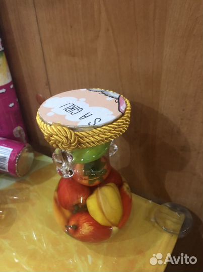 Фрукты-овощи в графине композиция 15 см