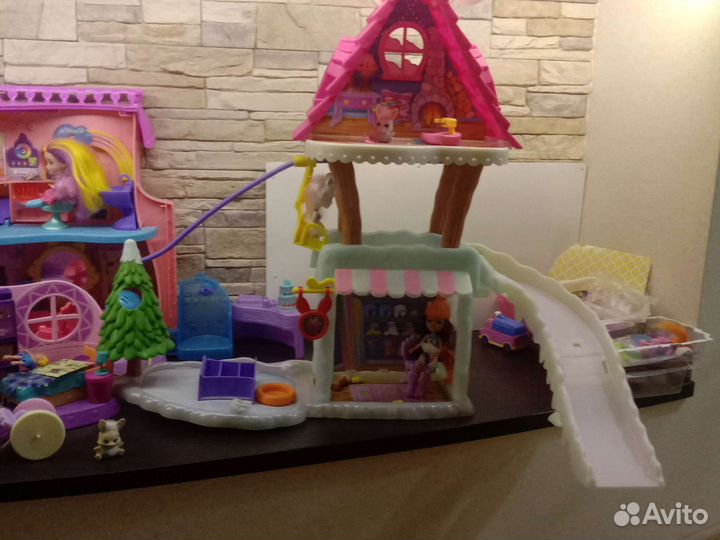 Домик энчантималс,шале, парикмахерская sunny,полли