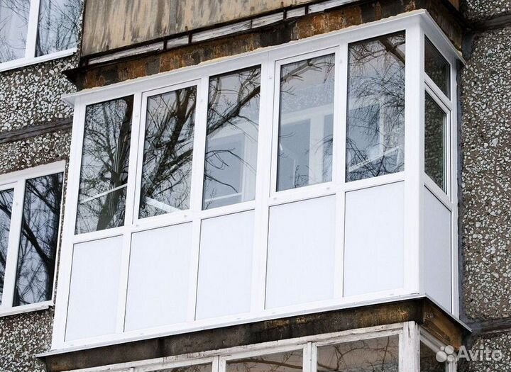 Остекление балконов и лоджий под ключ O8500