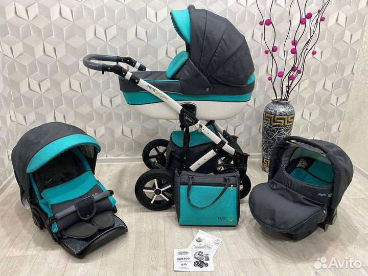 Коляска 3 в 1 Verdi Pepe eco