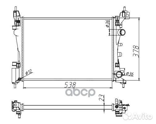 Радиатор системы охлаждения 55341A NRF