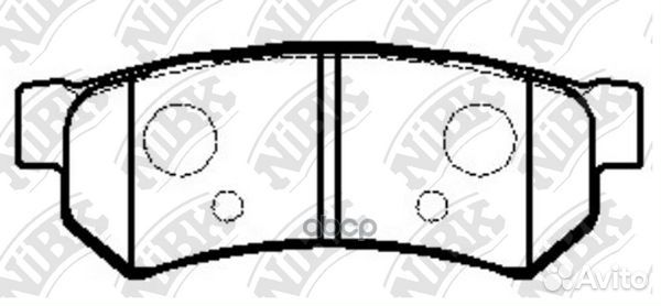 PN0442-nibk колодки дисковые задние Chevrolet