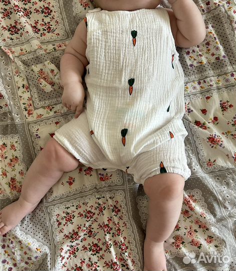 Муслиновый комбинезон (песочник)