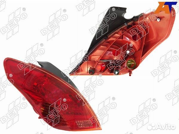 Фонарь задний peugeot 308 07-15
