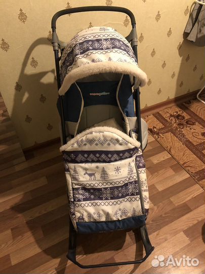 Детские санки коляска бу