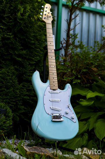 Sterling by Music Man Cutlass SSS Daphne Blue